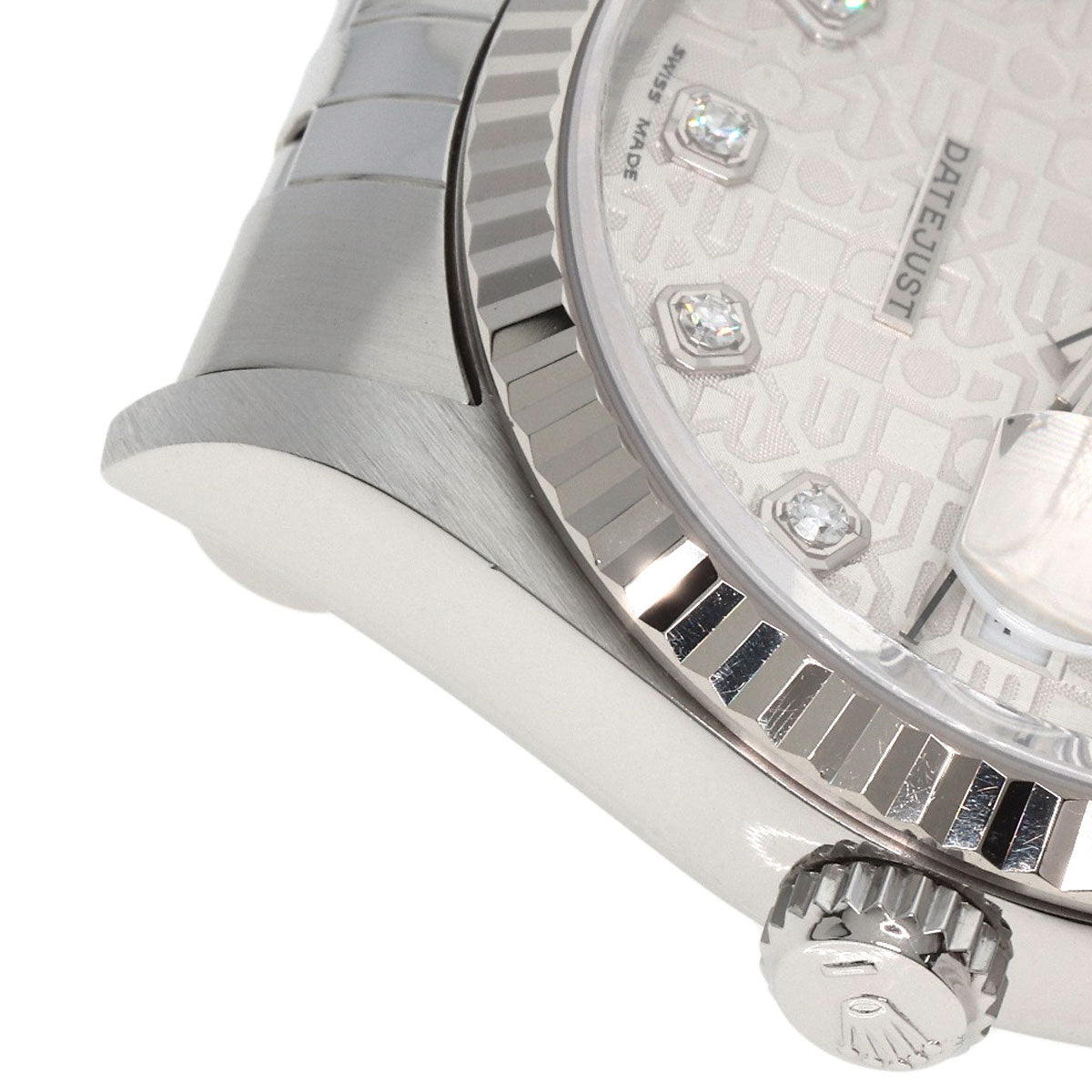 ROLEX DATEJUST 10P Diamond Watches 16234G Stainless Steel/Stainless Steel mens