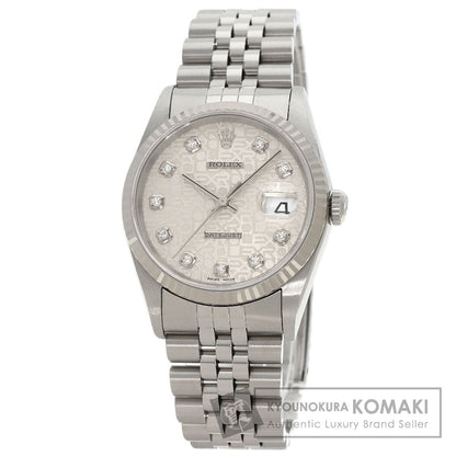 ROLEX DATEJUST 10P Diamond Watches 16234G Stainless Steel/Stainless Steel mens
