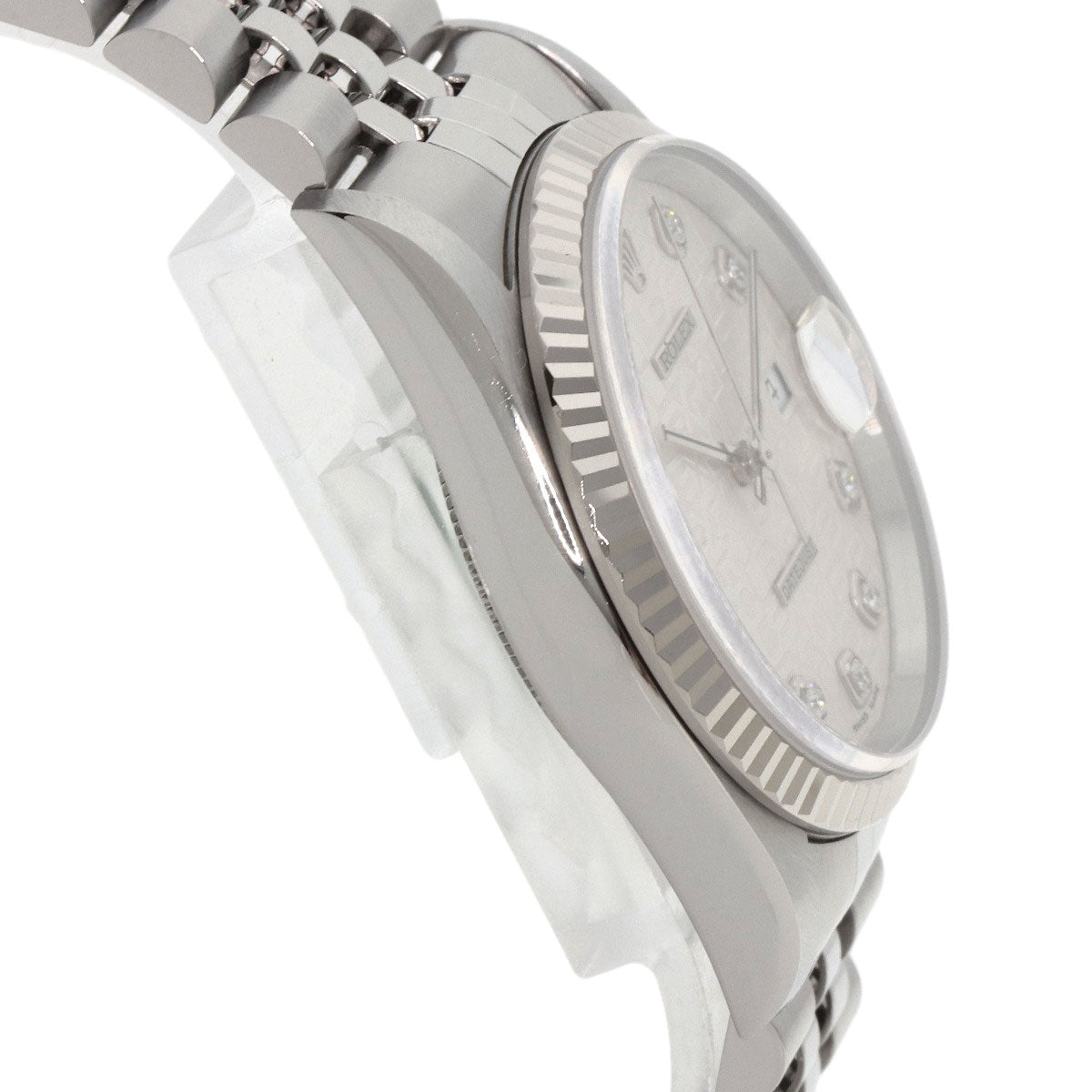 ROLEX DATEJUST 10P Diamond Watches 16234G Stainless Steel/Stainless Steel mens