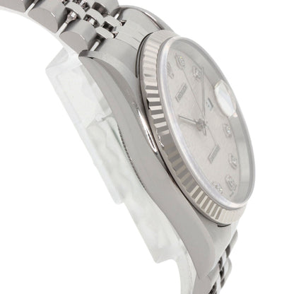 ROLEX DATEJUST 10P Diamond Watches 16234G Stainless Steel/Stainless Steel mens