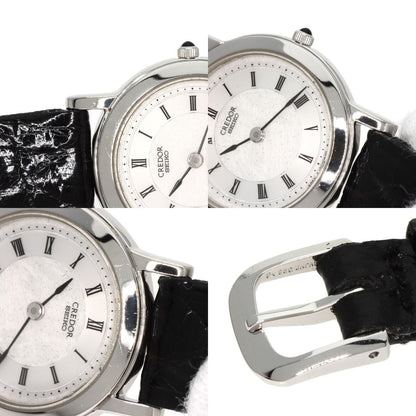 SEIKO CREDOR Watches 4J80-0A10 Platinum PT950/Leather Ladies