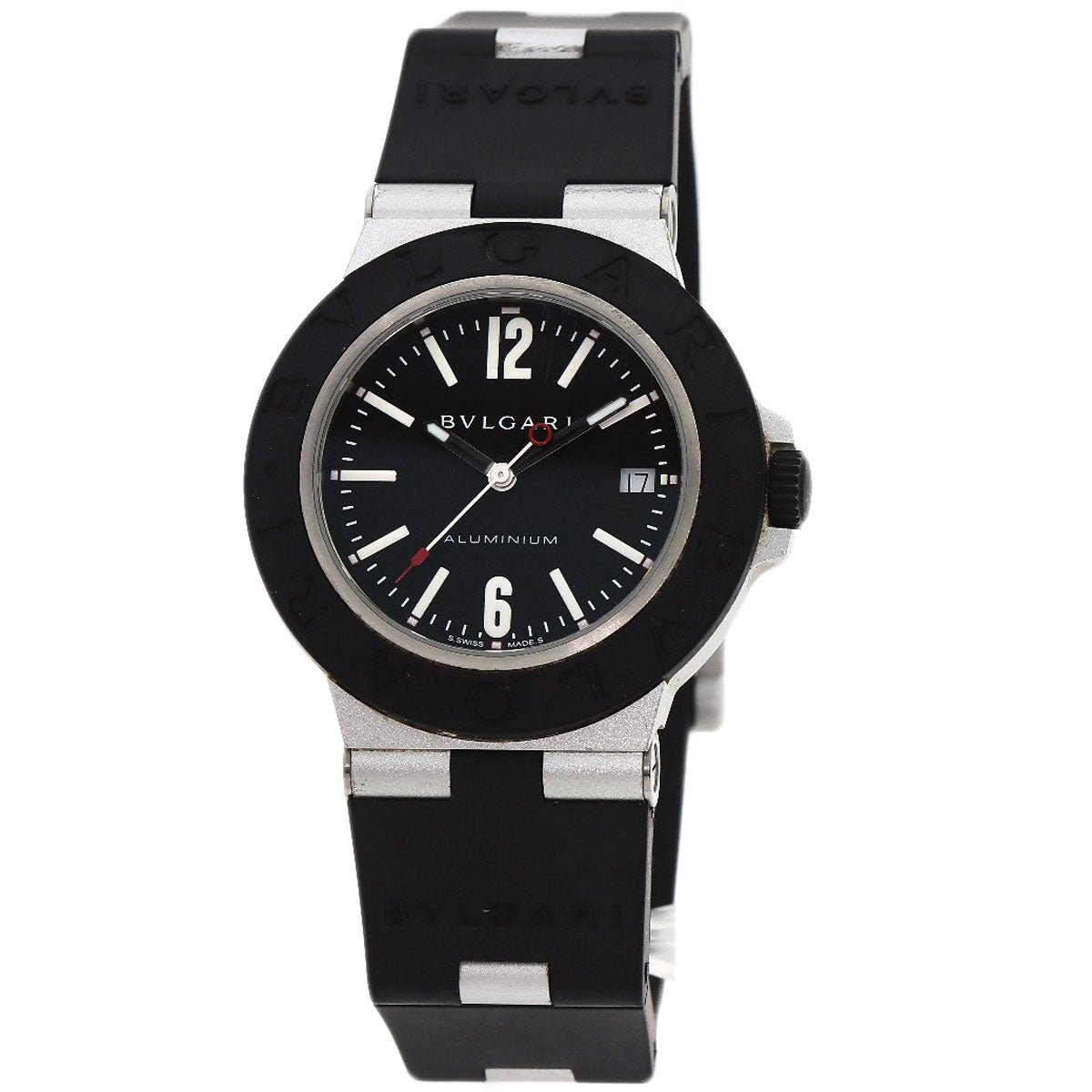 BVLGARI Aluminum date Watches BB40AT aluminum/Rubber mens