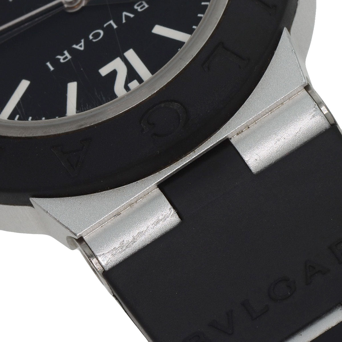 BVLGARI Aluminum date Watches BB40AT aluminum/Rubber mens