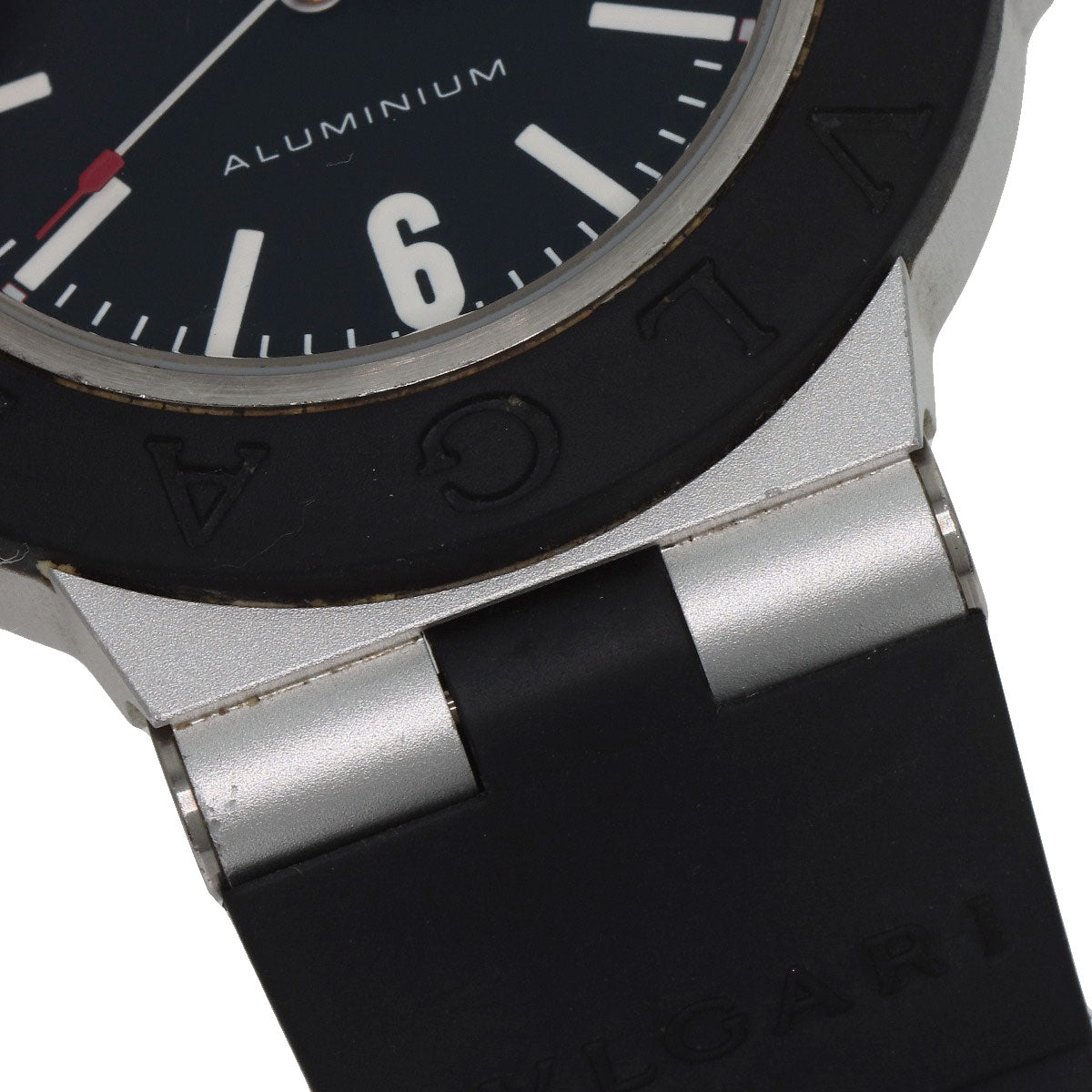 BVLGARI Aluminum date Watches BB40AT aluminum/Rubber mens