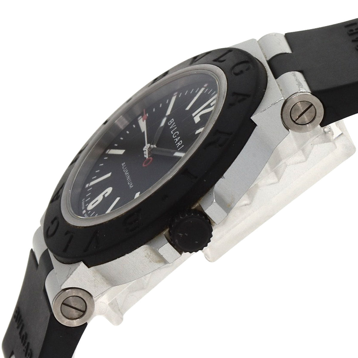 BVLGARI Aluminum date Watches BB40AT aluminum/Rubber mens