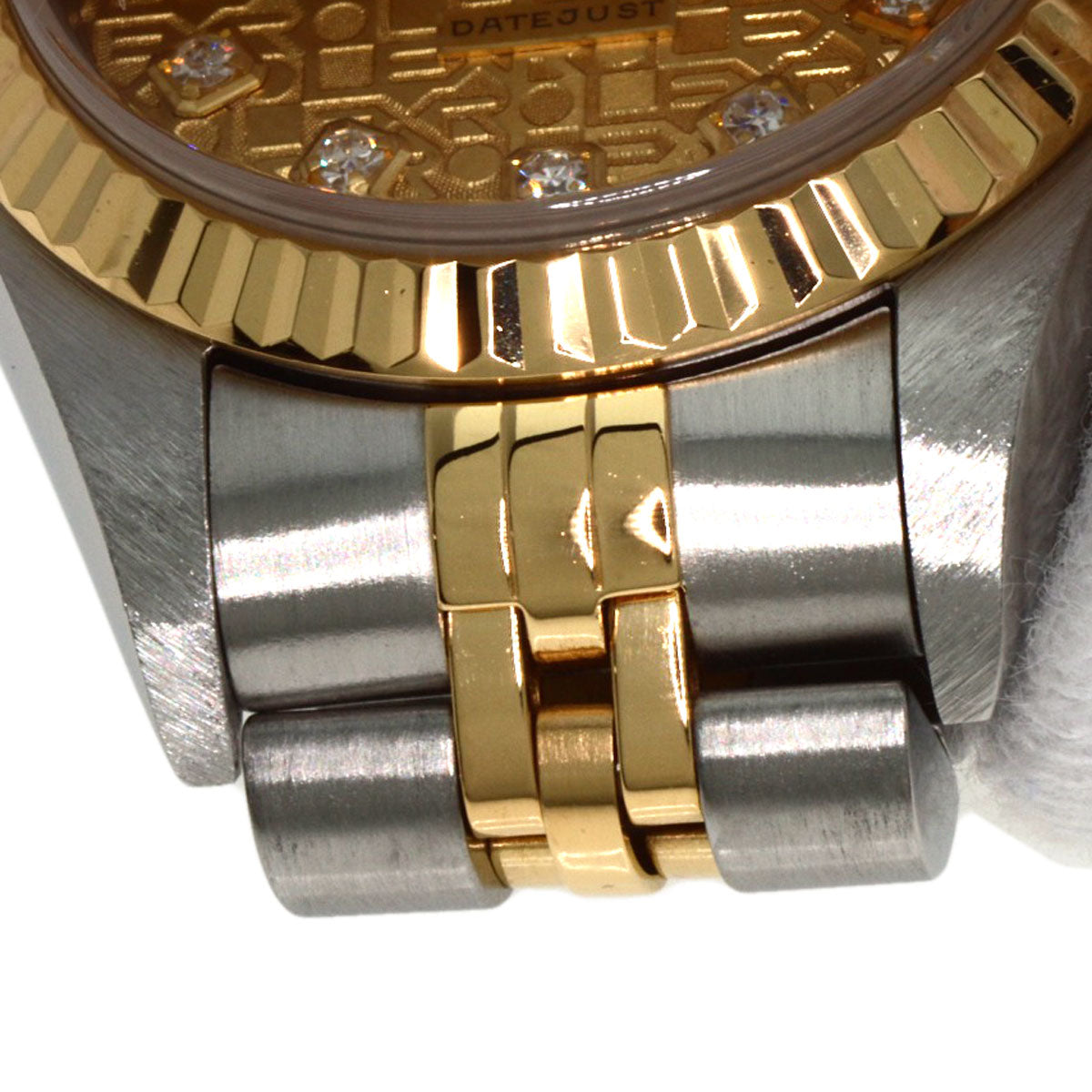 ROLEX DATEJUST 10P Diamond Watches 69173G Stainless Steel/SSxK18YG Ladies