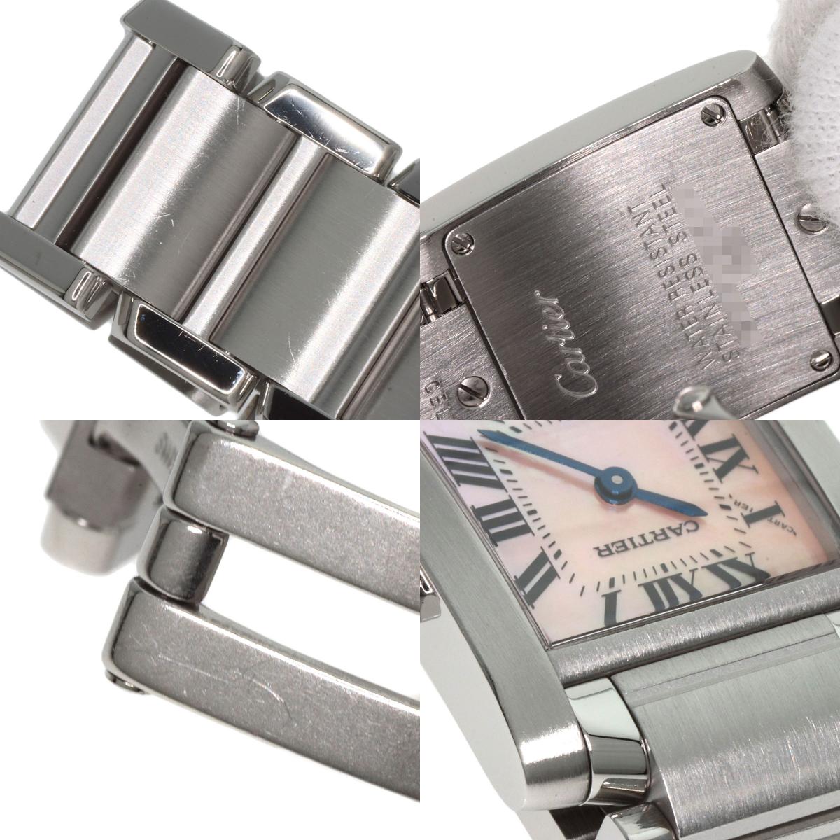 CARTIER Tank francaise SM Watches W51028Q3 Stainless Steel/Stainless Steel Ladies