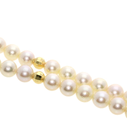 Akoya pearl Pearl Necklace K18 Yellow Gold  32.4g　Ladies