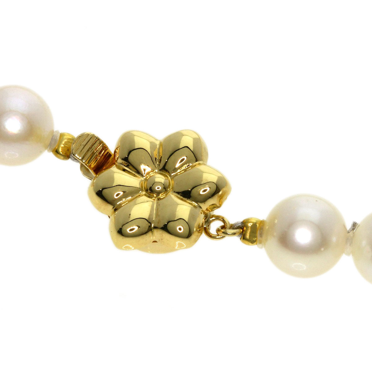 Akoya pearl Pearl Necklace K18 Yellow Gold  32.4g　Ladies