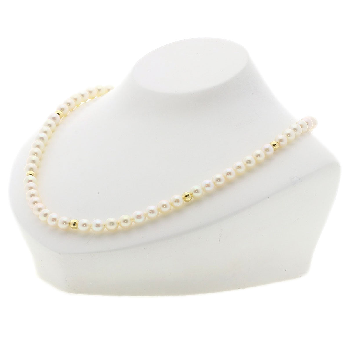 Akoya pearl Pearl Necklace K18 Yellow Gold  32.4g　Ladies