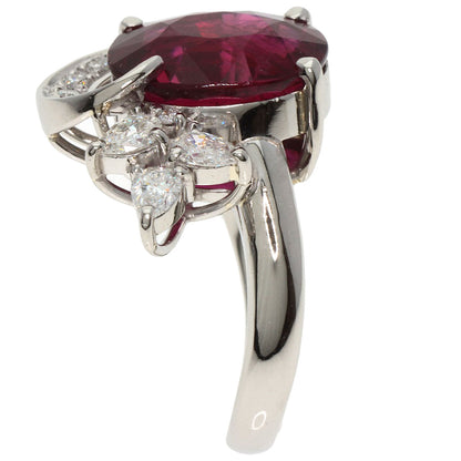 5.9ct Ruberite diamond Ring Platinum PT900  11.1g　Ladies