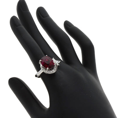 5.9ct Ruberite diamond Ring Platinum PT900  11.1g　Ladies