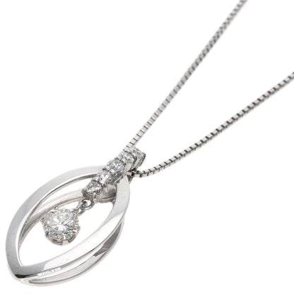 0.27ct Diamond Necklace K18 White Gold  3.2g　Ladies