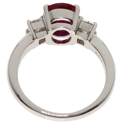 2.018ct Ruby  Diamond Ring Platinum PT900  6.3g　Ladies