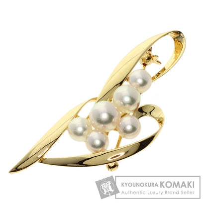MIKIMOTO   Brooch Akoya pearl Pearl K18 Yellow Gold Ladies