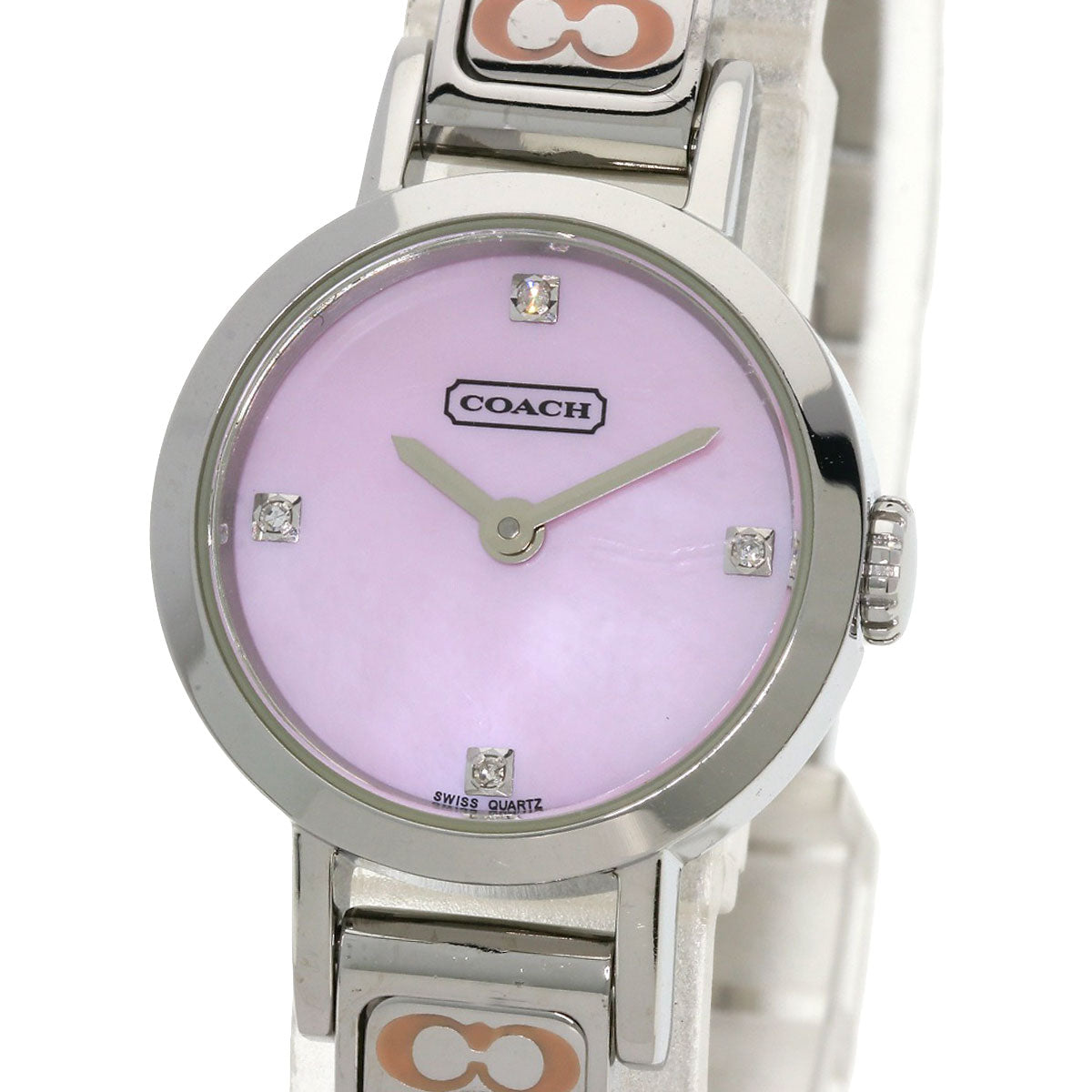 COACH Round face Watches 8.019.373 Stainless Steel/Stainless Steel Ladies