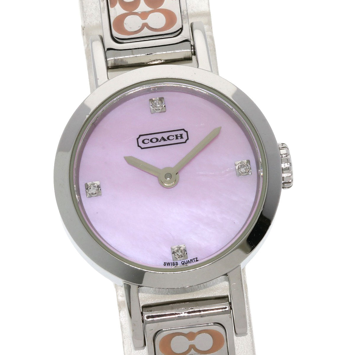 COACH Round face Watches 8.019.373 Stainless Steel/Stainless Steel Ladies