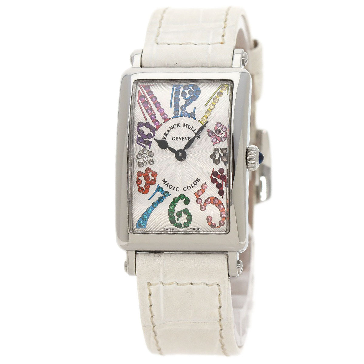 FRANCK MULLER Long Island Magic Color Watches 902QZMAGCOL Stainless Steel/Leather Ladies