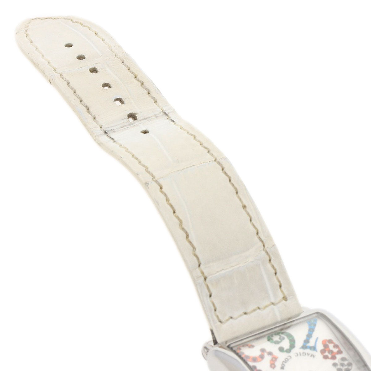 FRANCK MULLER Long Island Magic Color Watches 902QZMAGCOL Stainless Steel/Leather Ladies