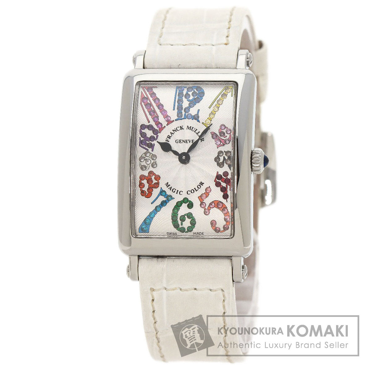 FRANCK MULLER Long Island Magic Color Watches 902QZMAGCOL Stainless Steel/Leather Ladies