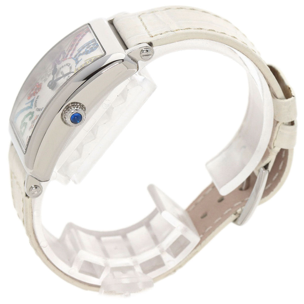 FRANCK MULLER Long Island Magic Color Watches 902QZMAGCOL Stainless Steel/Leather Ladies