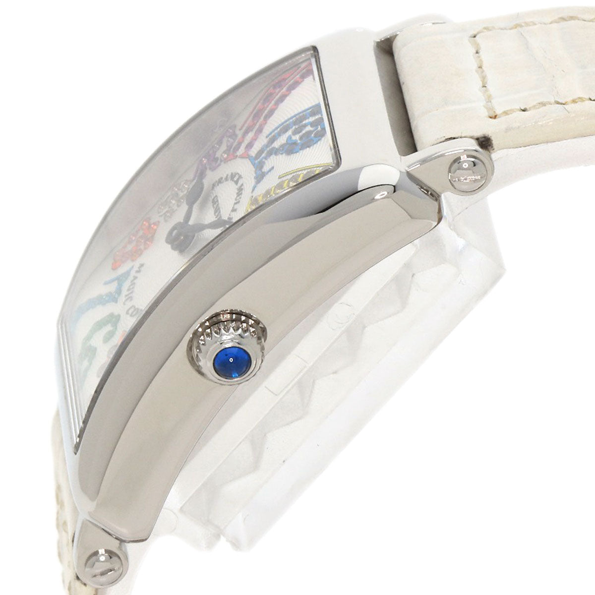 FRANCK MULLER Long Island Magic Color Watches 902QZMAGCOL Stainless Steel/Leather Ladies