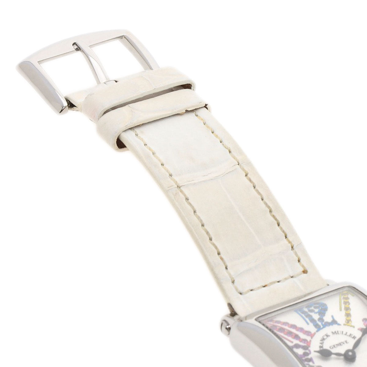 FRANCK MULLER Long Island Magic Color Watches 902QZMAGCOL Stainless Steel/Leather Ladies