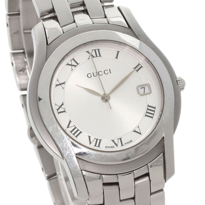 GUCCI Round face Watches 5500M Stainless Steel/Stainless Steel mens