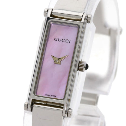 GUCCI Square face Watches 1500L Stainless Steel/Stainless Steel Ladies