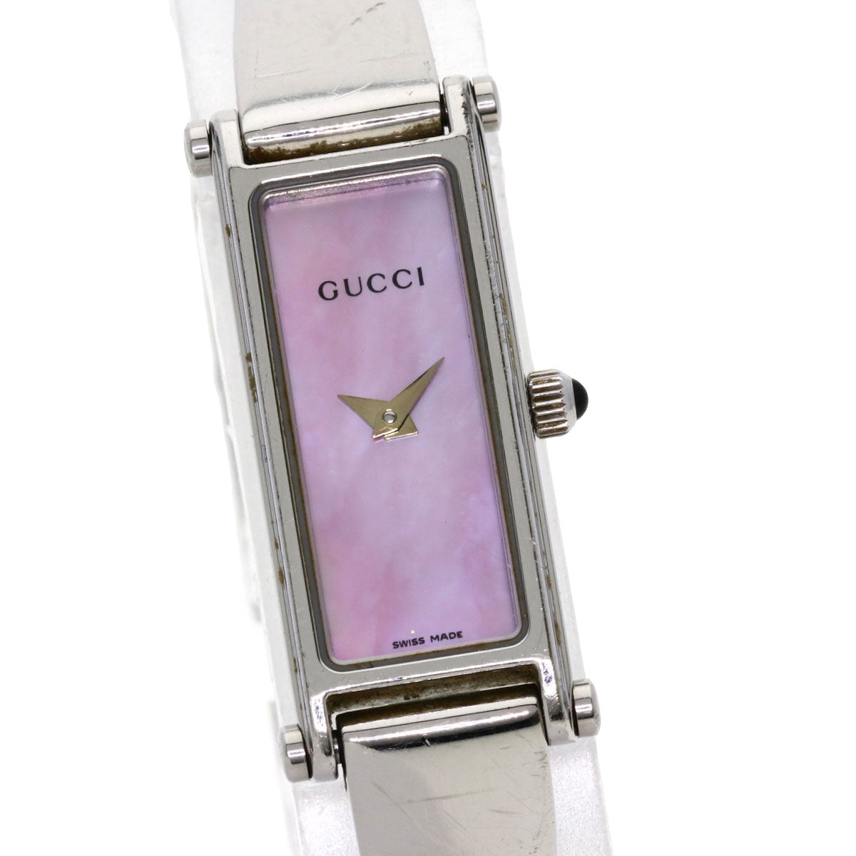 GUCCI Square face Watches 1500L Stainless Steel/Stainless Steel Ladies