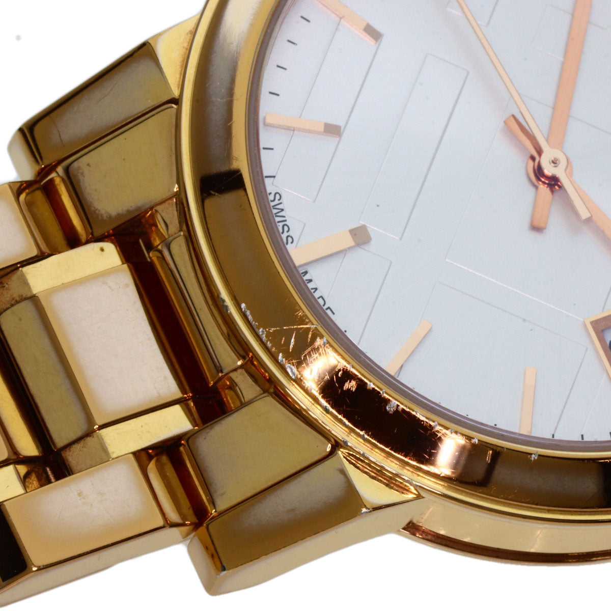 BURBERRY Round face Watches BU9104 Gold Plated/Gold Plated Ladies