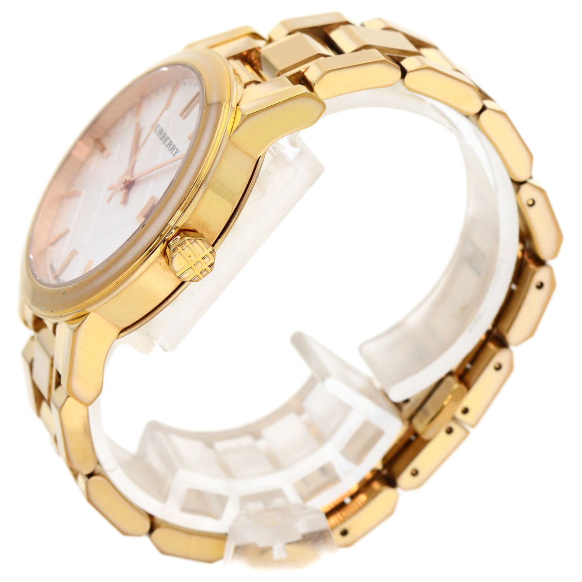 BURBERRY Round face Watches BU9104 Gold Plated/Gold Plated Ladies