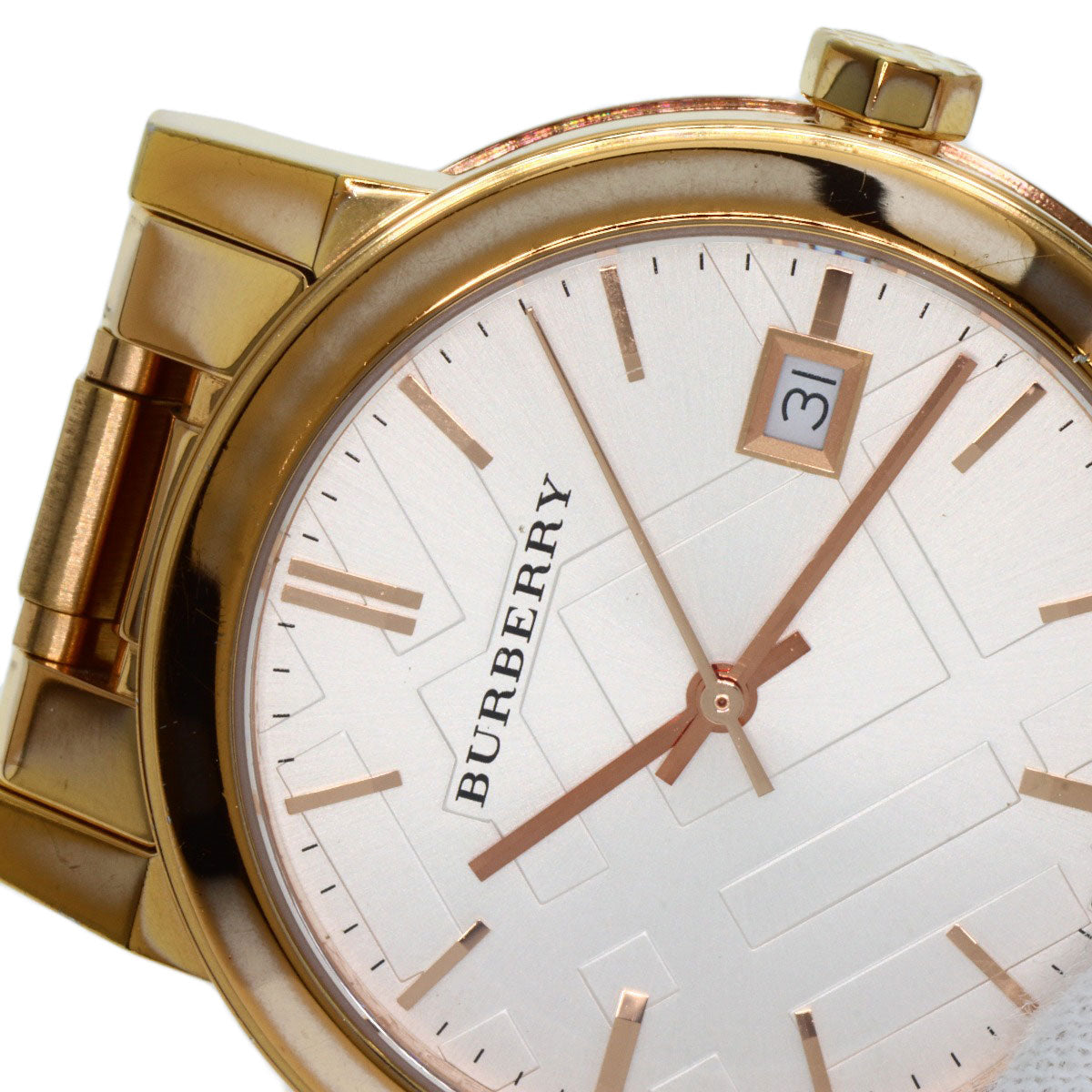 BURBERRY Round face Watches BU9104 Gold Plated/Gold Plated Ladies