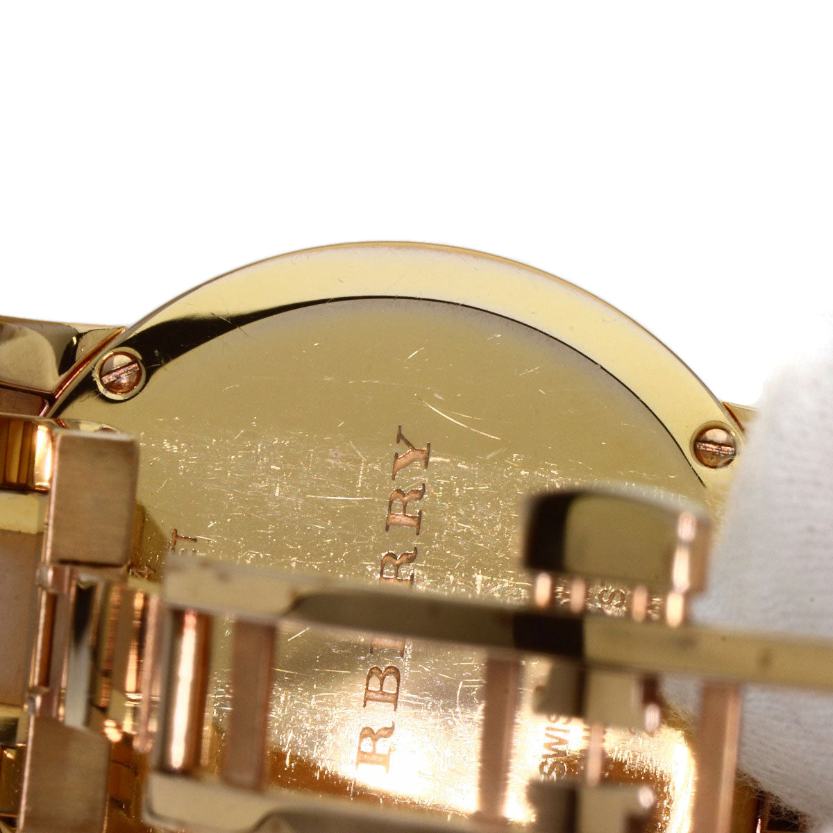 BURBERRY Round face Watches BU9104 Gold Plated/Gold Plated Ladies