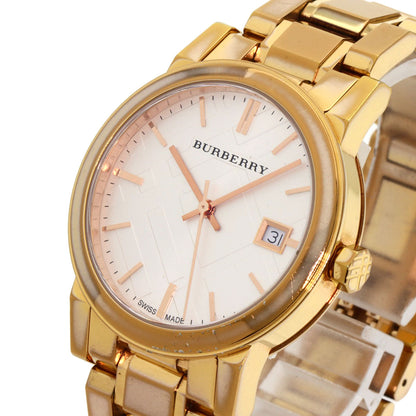 BURBERRY Round face Watches BU9104 Gold Plated/Gold Plated Ladies