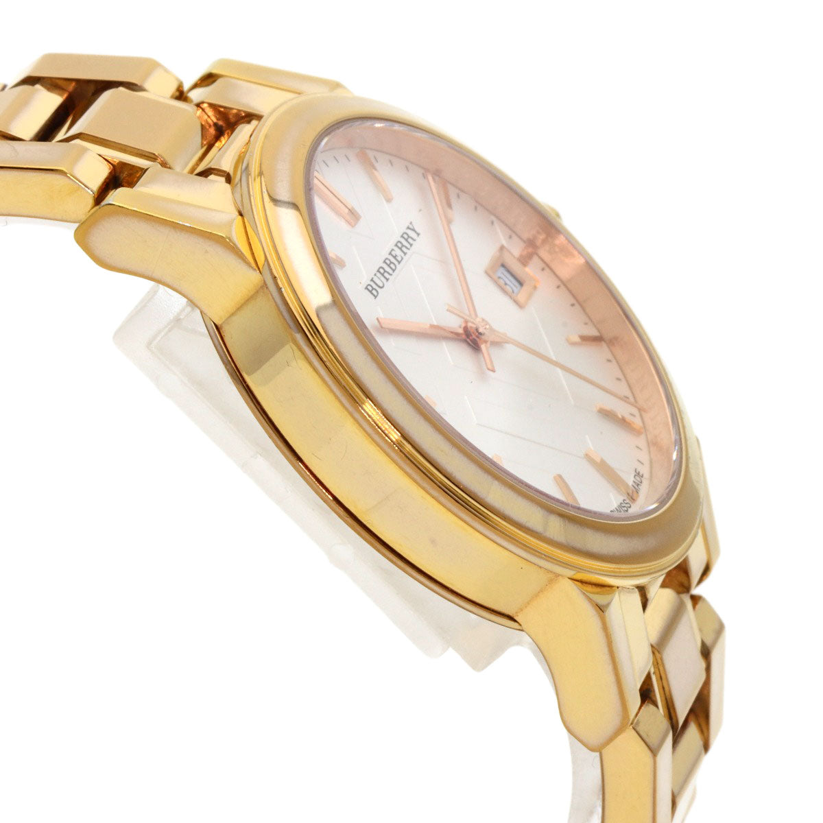 BURBERRY Round face Watches BU9104 Gold Plated/Gold Plated Ladies