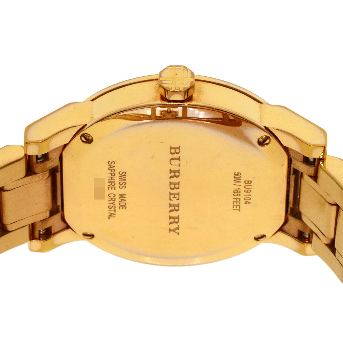 BURBERRY Round face Watches BU9104 Gold Plated/Gold Plated Ladies