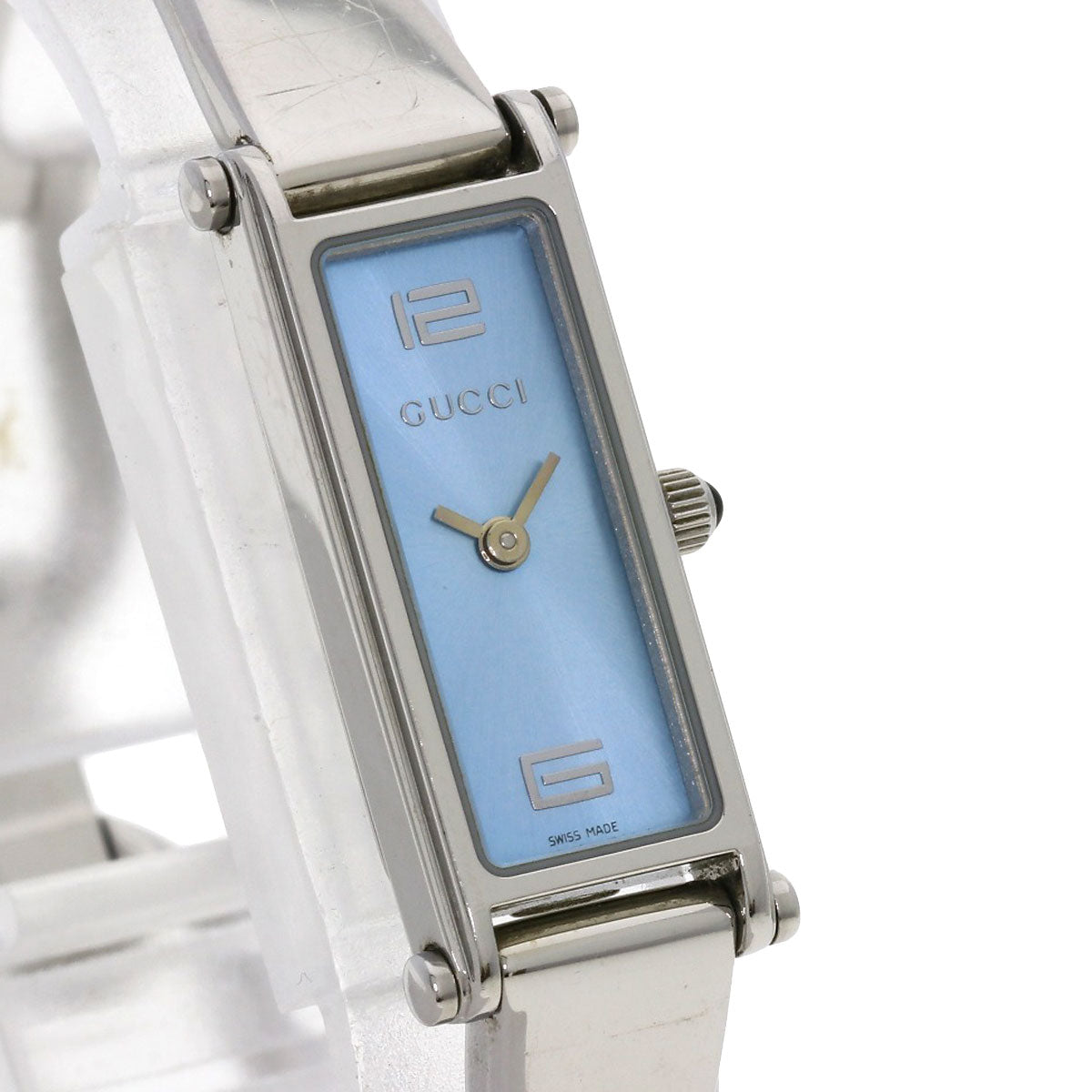 GUCCI Square face Watches 1500L Stainless Steel/Stainless Steel Ladies