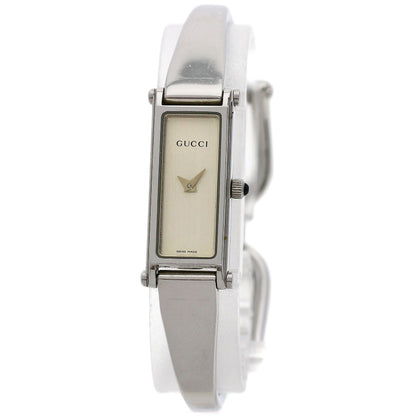 GUCCI Square face Watches 1500L Stainless Steel/Stainless Steel Ladies