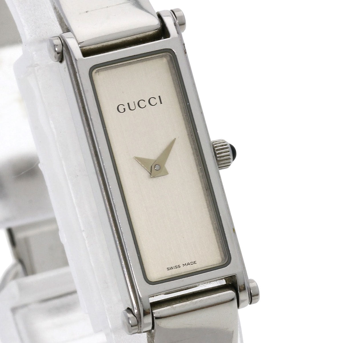 GUCCI Square face Watches 1500L Stainless Steel/Stainless Steel Ladies