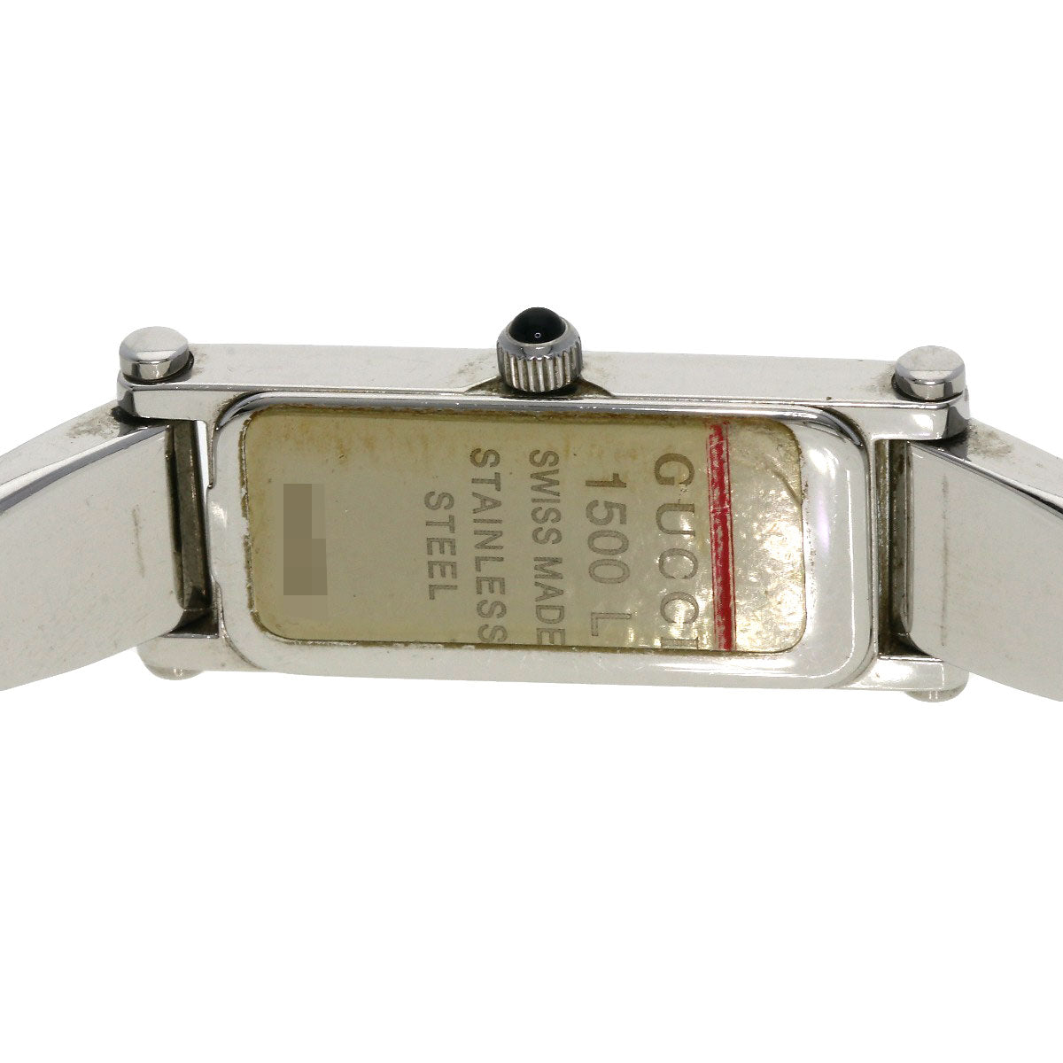 GUCCI Square face Watches 1500L Stainless Steel/Stainless Steel Ladies