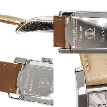 Baume & Mercier Diamant Watches 65488 Stainless Steel/Leather Ladies