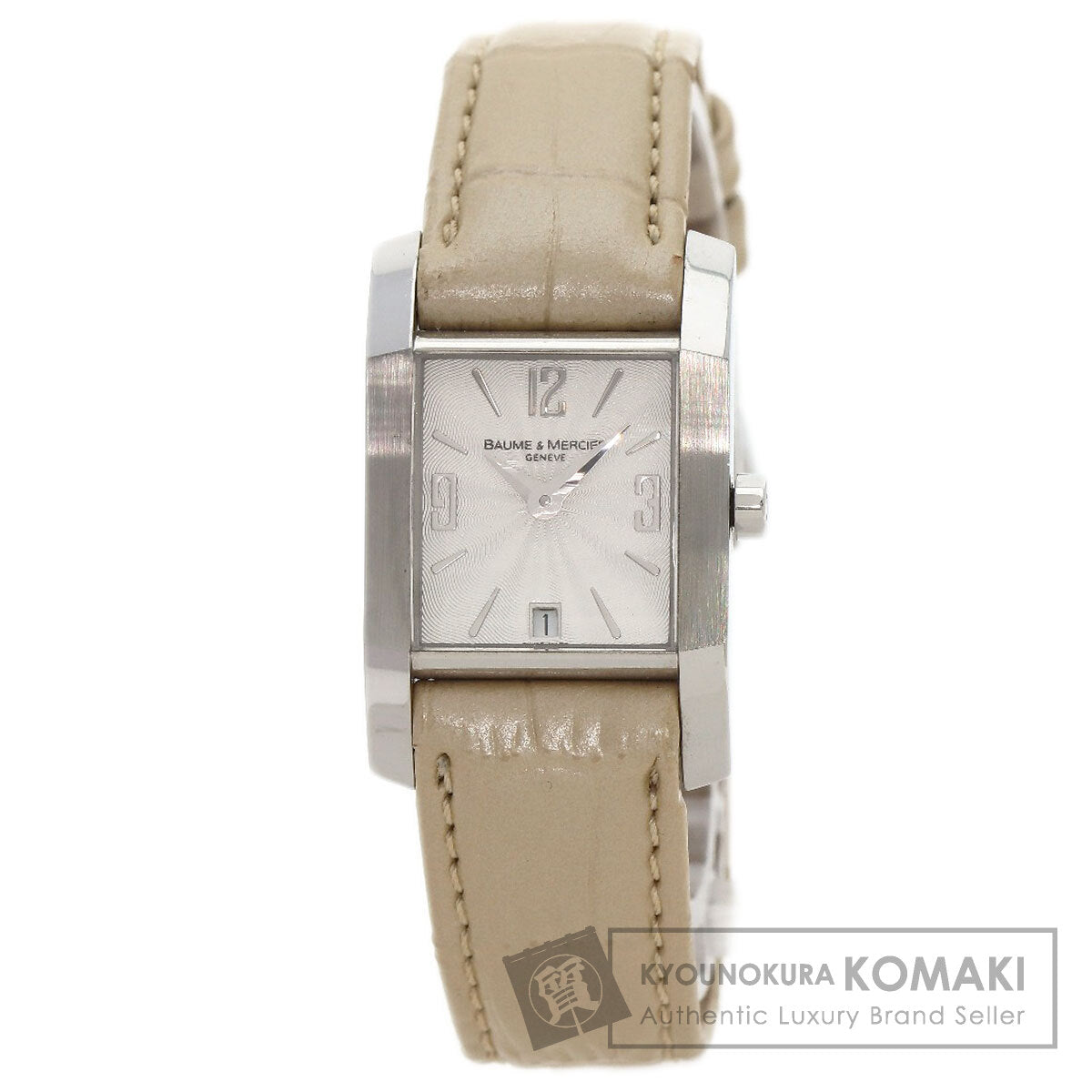 Baume & Mercier Diamant Watches 65488 Stainless Steel/Leather Ladies