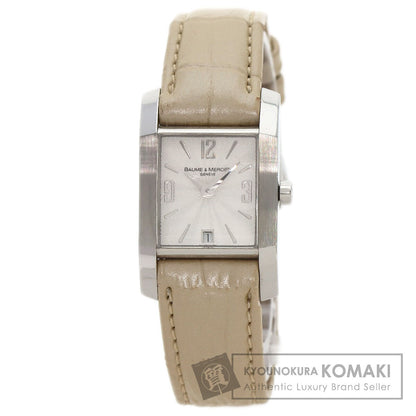 Baume & Mercier Diamant Watches 65488 Stainless Steel/Leather Ladies