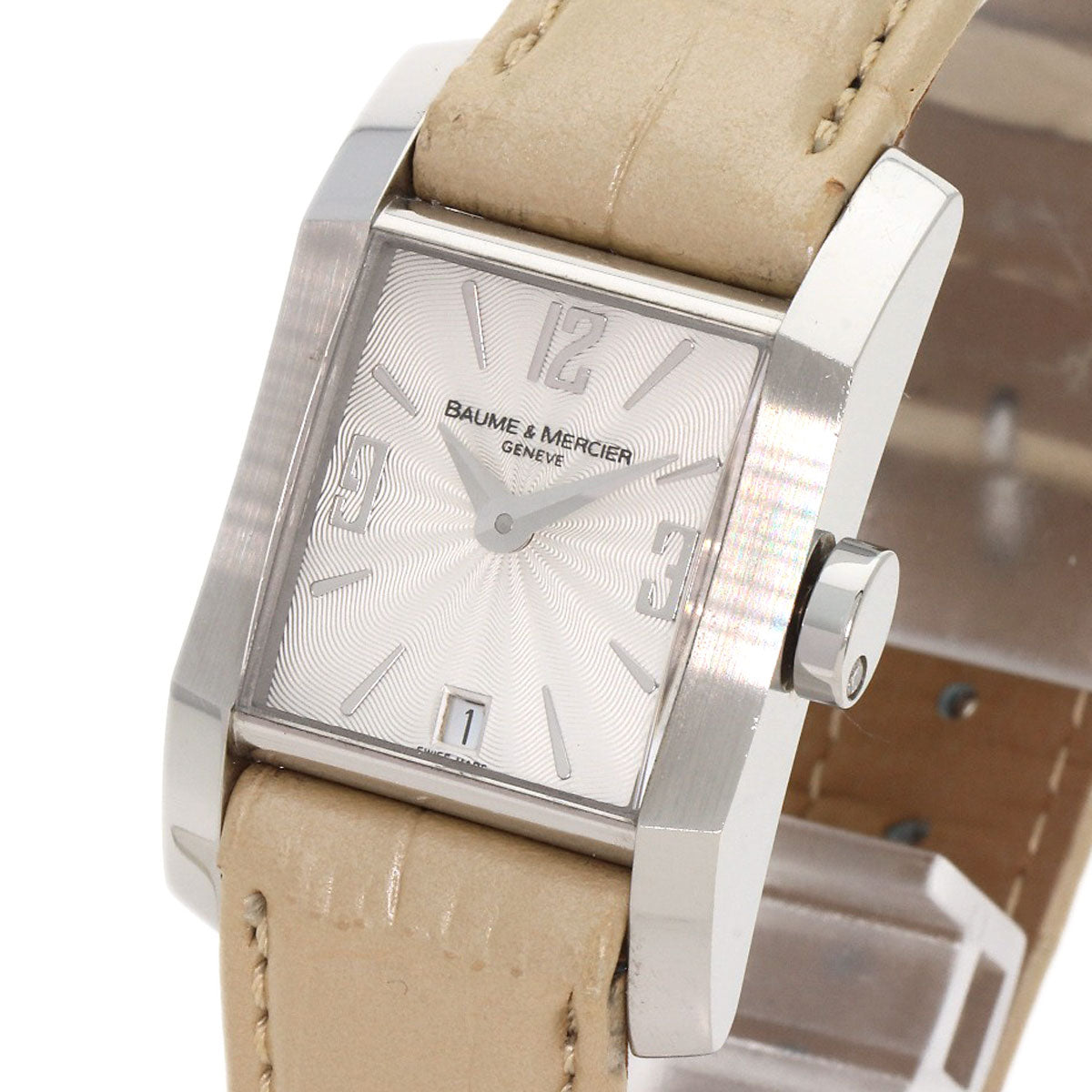 Baume & Mercier Diamant Watches 65488 Stainless Steel/Leather Ladies