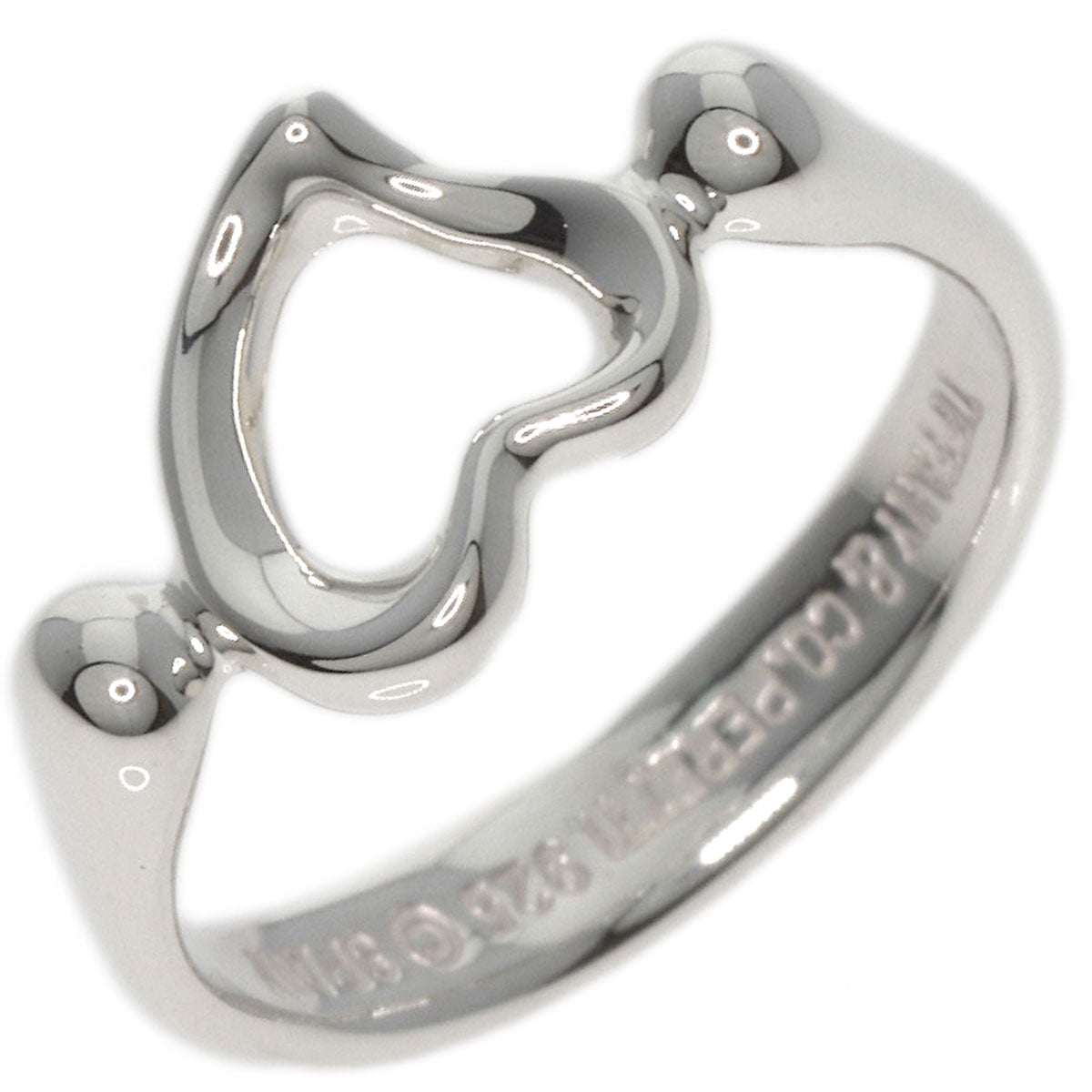 TIFFANY&Co.   Ring Open heart Silver Ladies