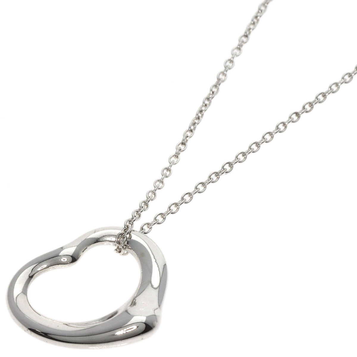 TIFFANY&Co.   Necklace Open heart Silver Ladies