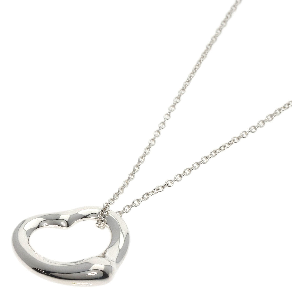 TIFFANY&Co.   Necklace Open heart Silver Ladies