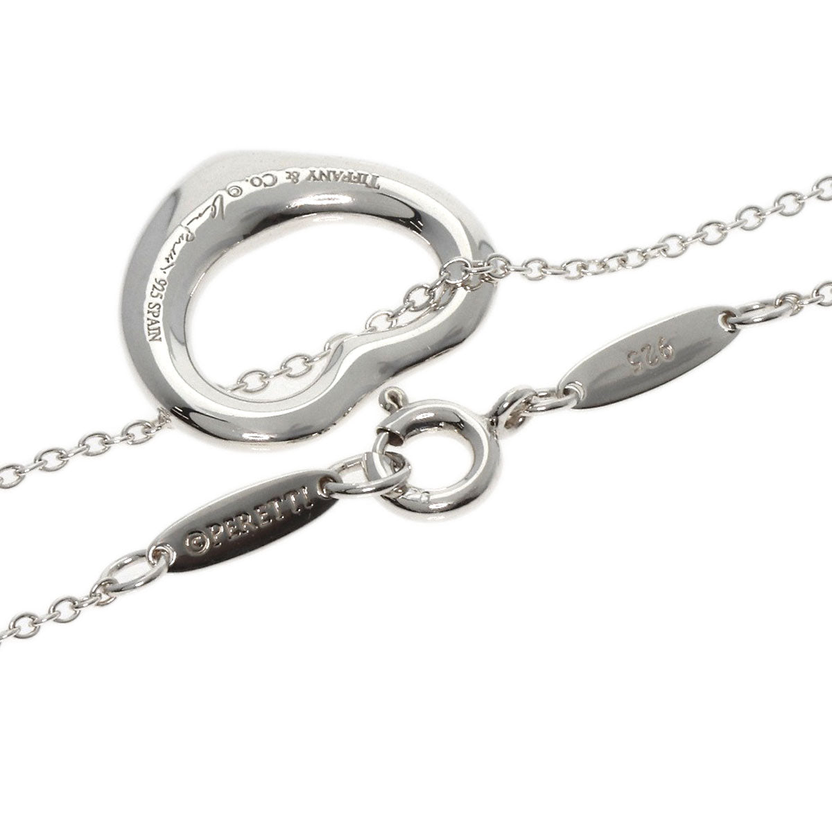 TIFFANY&Co.   Necklace Open heart Silver Ladies