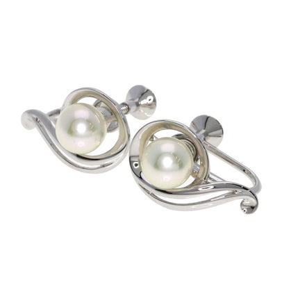 MIKIMOTO   Earring Akoya pearl Pearl Silver Ladies